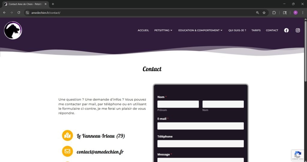 Exemple de site client Popikod : Mallory, site web à La Réunion