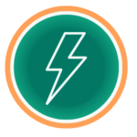 Icône éclair : site rapide et responsive