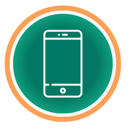 Icône smartphone : site mobile friendly