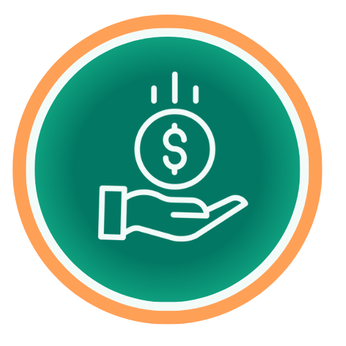 Icône argent : tarifs clairs